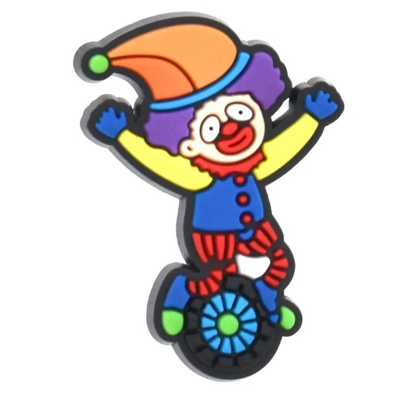 Clown On A Wheel At The Circus Shoe Charm