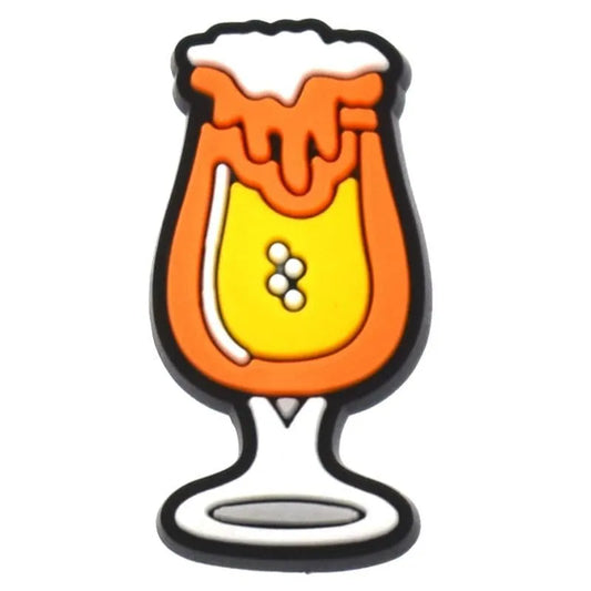 Stemmed Beer Glass Shoe Charm