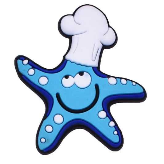Starfish Chef Shoe Charm