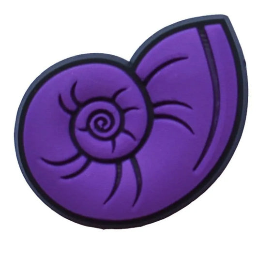 Purple Sea Snail Shoe Charm