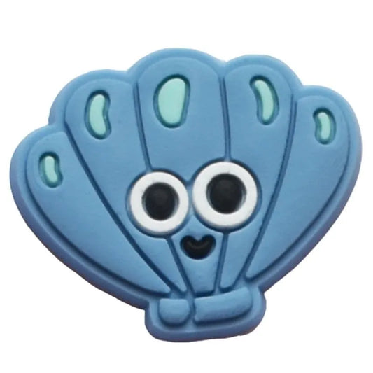 Happy Blue Clam Shoe Charm