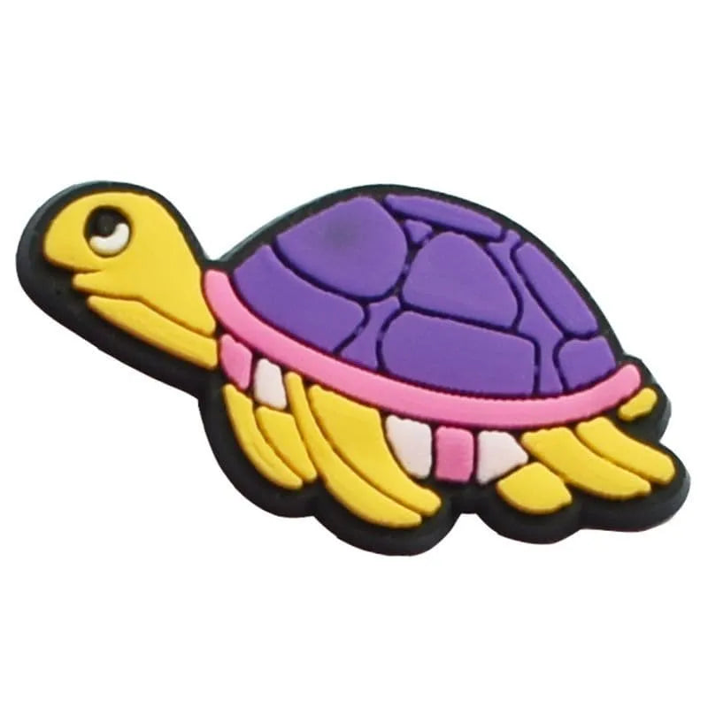 Purple Turtle Shoe Charm