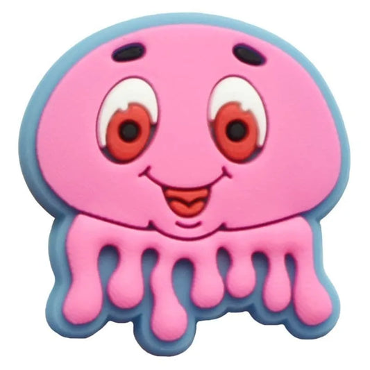 Pink Jellyfish Shoe Charm