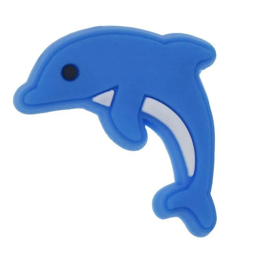 Blue Dolphin Jumping Shoe Charm