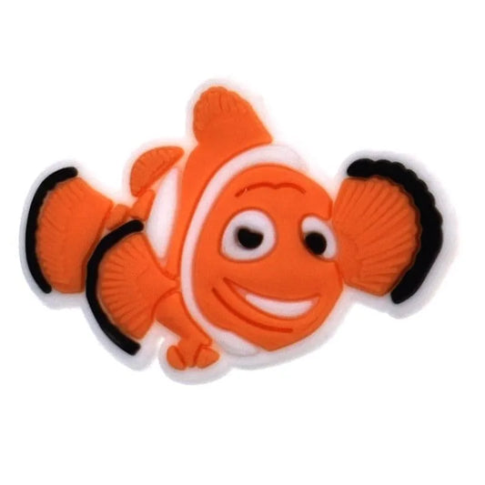 Orange Clown Fish Shoe Charm