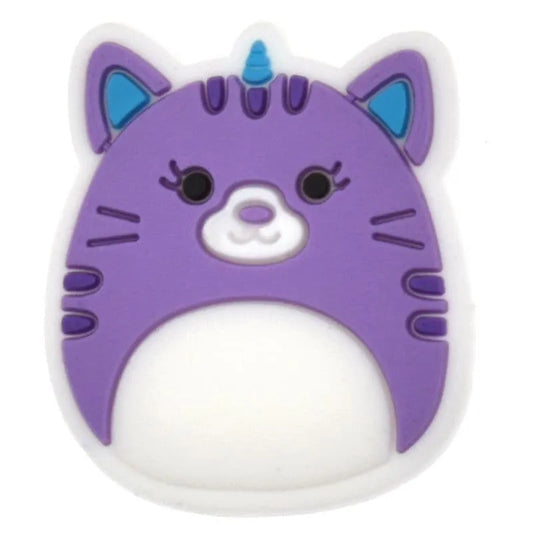 Squishmallow Purple Pussy Shoe Charm
