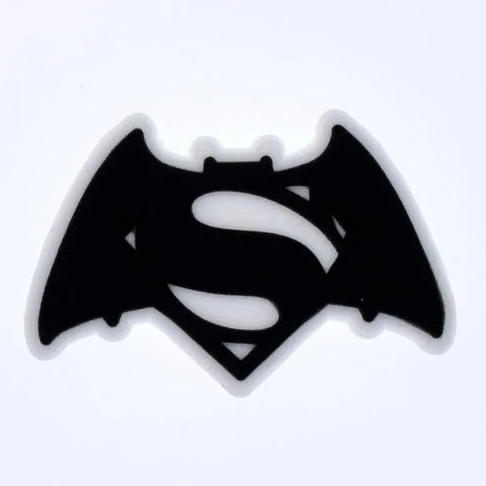 Superman Black Wings Shoe Charm