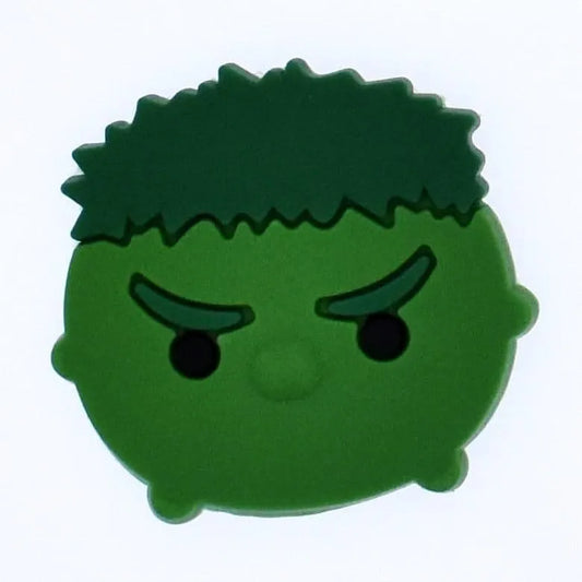 Hulk Cartoon Face Shoe Charm