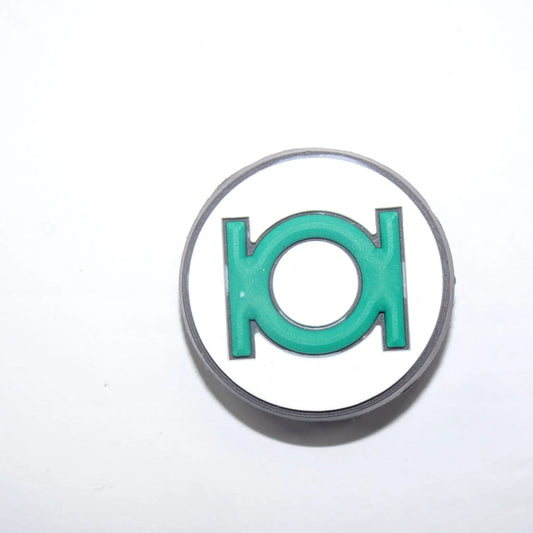 Green Lantern Shield Badge Logo Shoe Charm