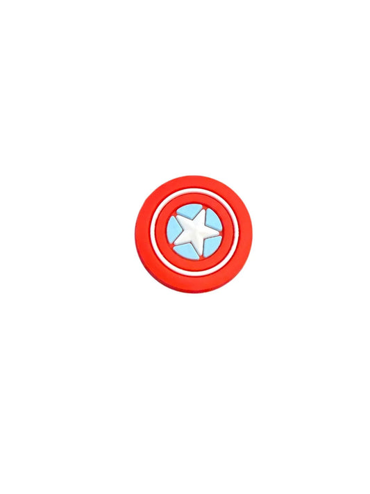 Captain America Shield Badge Logo Shoe Charm