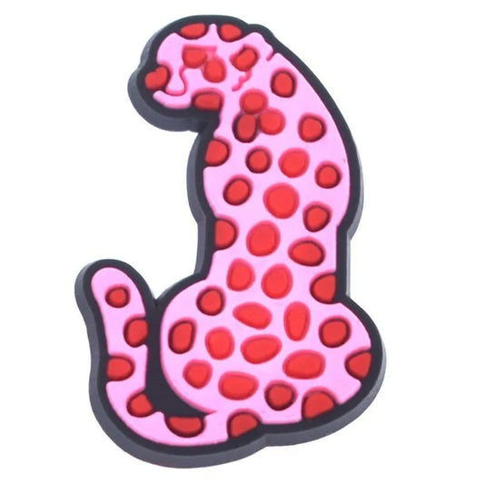 Pink Fashion Leopard Shoe Charm
