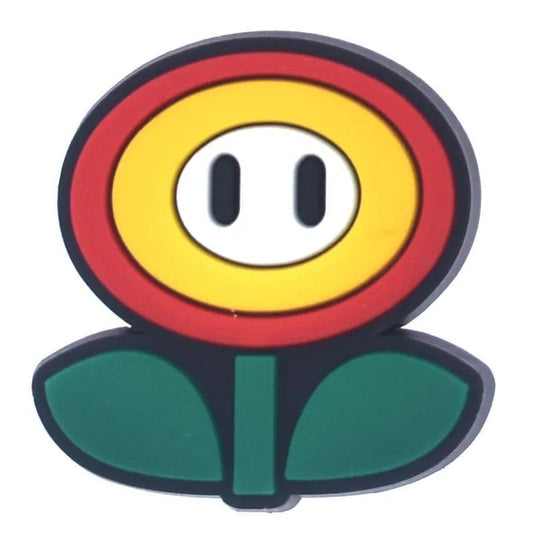 Fire Flower Super Mario Shoe Charm