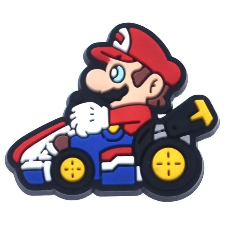 Mario On A Go Cart Super Mario Shoe Charm
