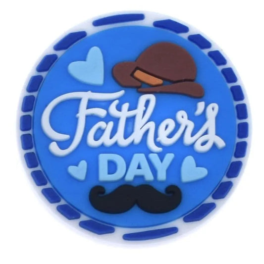 Father'S Day Badge Sign Logo Shoe Charm