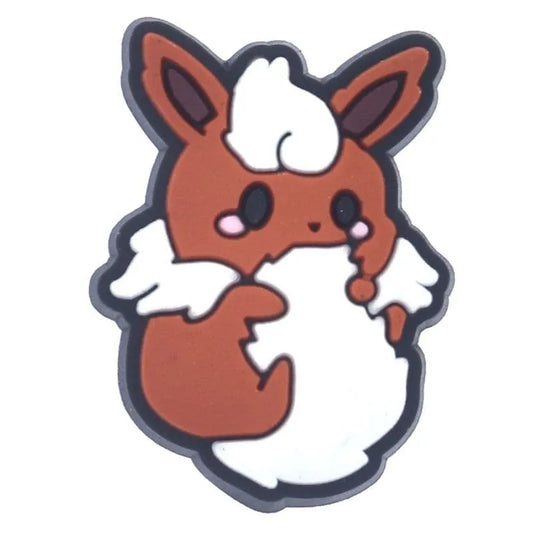 Brown Rabbit Pokemon Shoe Charm