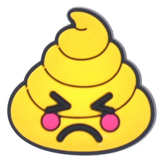 Crying Tears Yellow Emoji Whippy Cream Shoe Charm