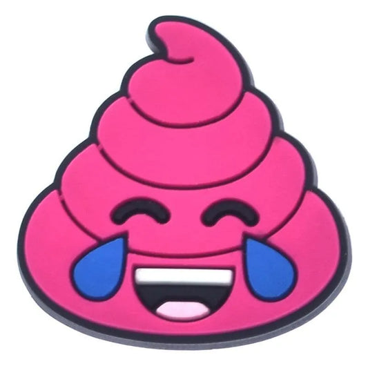 Crying Eyes Purple Emoji Whippy Cream Shoe Charm