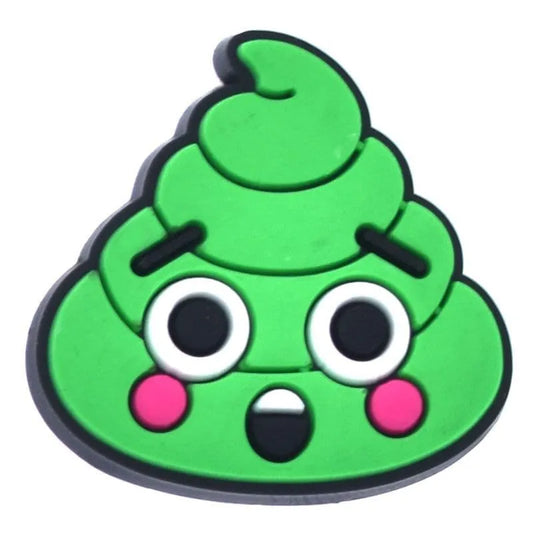 Happy Tears Green Emoji Whippy Cream Shoe Charm