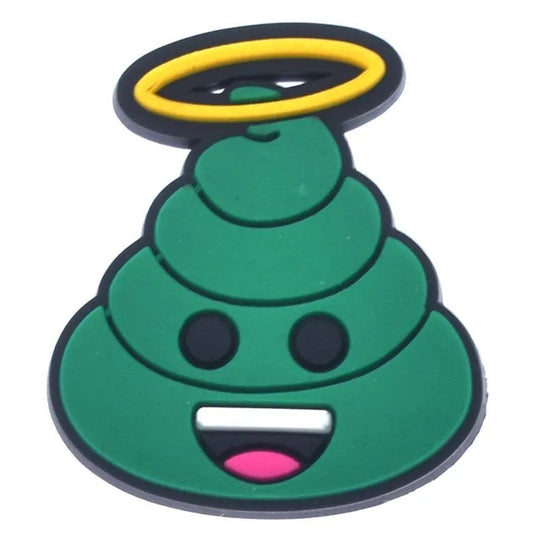 Halo Suprise Green Emoji Whippy Cream Shoe Charm