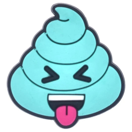 Halo Head Green Emoji Whippy Cream Shoe Charm