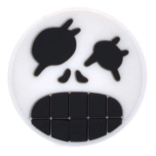 Smiley Goul White Emoji Shoe Charm