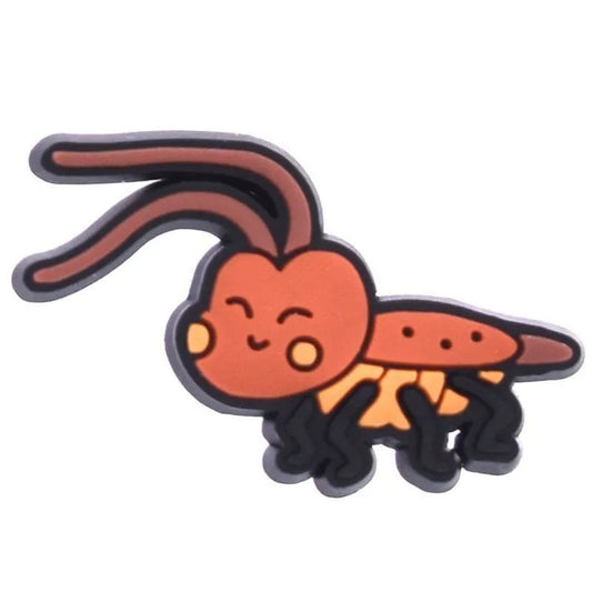 Brown Creepy Crawly Shoe Charm