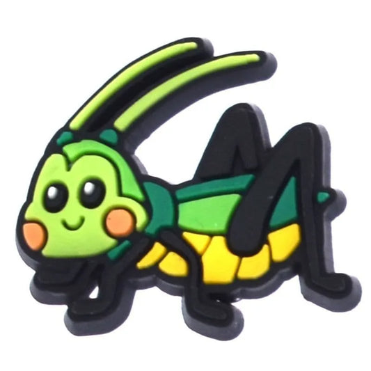 Green Grasshopper Shoe Charm