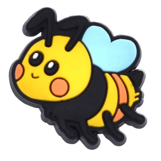 Blue Wings Bee Shoe Charm