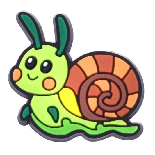 Happy Snail Shoe Charm