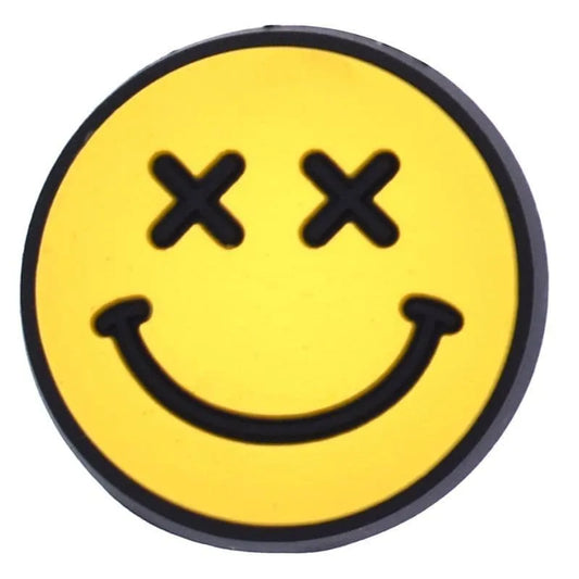 Smiley Xx Eyes Yellow Emoji Shoe Charm