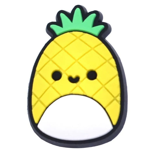 Pineapple Face Fruit Squishmallow Shoe Charm