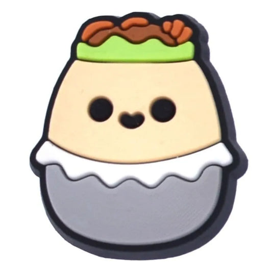 Choco Top Face Squishmallow Shoe Charm