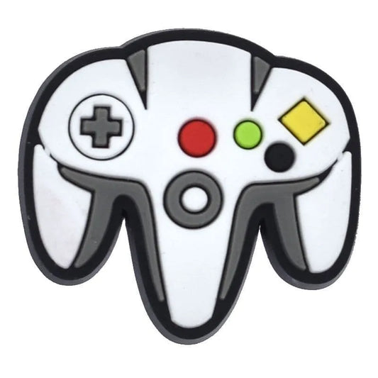 Nintendo N64 Controller White Gaming Shoe Charm