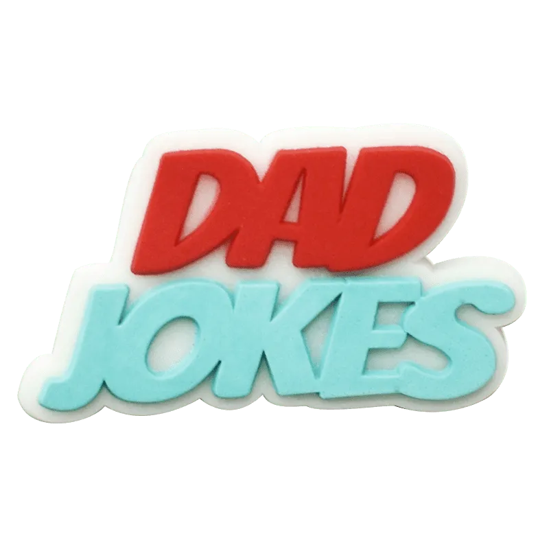 Dad Jokes Sign Logo Shoe Charm