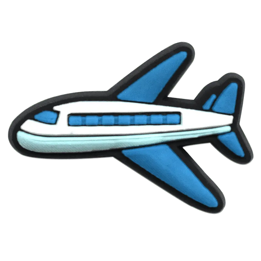 Blue Wings Jet Aircraft Shoe Charm