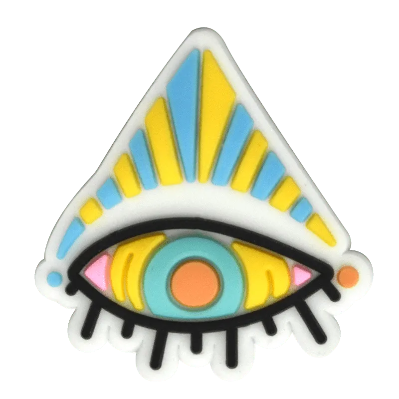 Pyramid Yellow/Blueevil Eye Shoe Charm