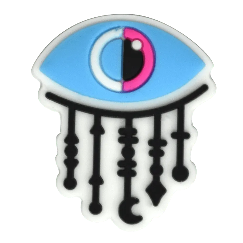 Oval Blue/Pink Arabian Evil Eye Shoe Charm