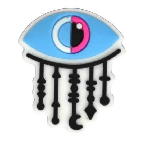 Oval Blue/Pink Arabian Evil Eye Shoe Charm