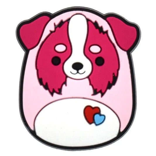 Dark Pink Doggysquishmallow Shoe Charm