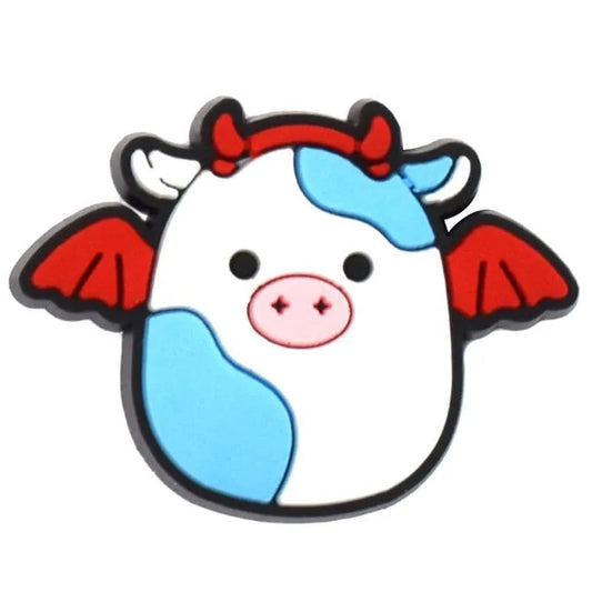 Blue Flying Pig Squishmallow Shoe Charm