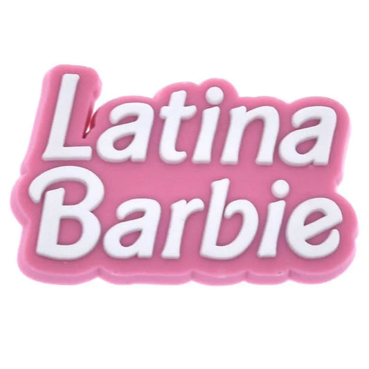 Latina Barbie Sign Logo Pink Teresa Barbie Shoe Charm