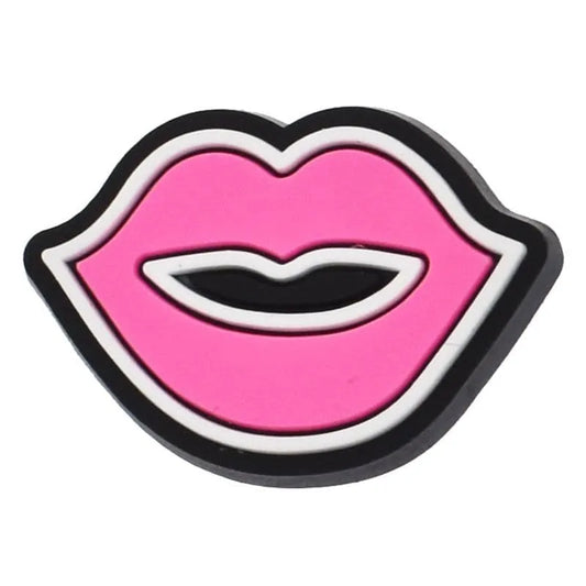 Pink Lips For Barbie Shoe Charm