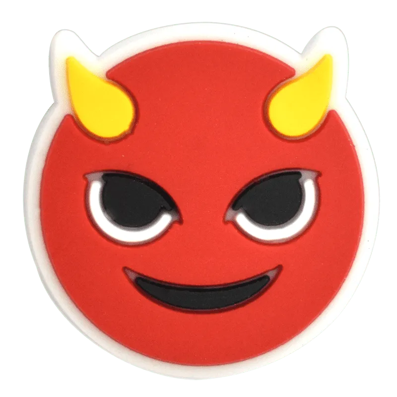 Smiley Happy Devil Red Emoji Shoe Charm