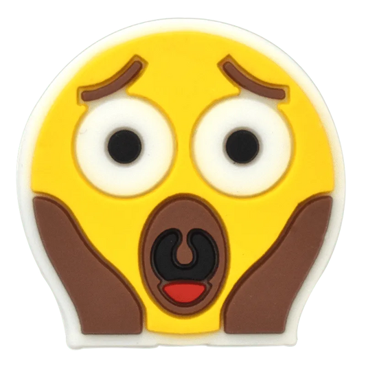 Smiley Ooh! Shock Yellow Emoji Shoe Charm