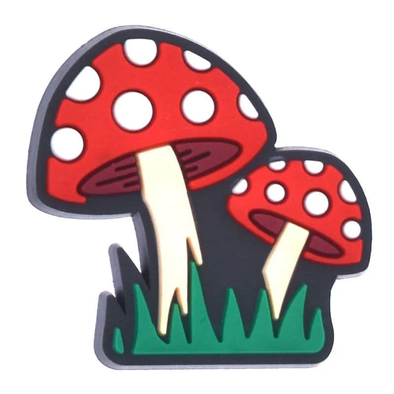 Red Dome Mushrooms Shoe Charm
