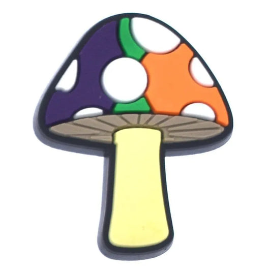 Coloured Dome Mushrooms Shoe Charm