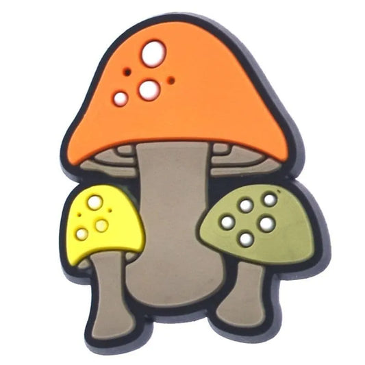 Orange Dome Mushrooms Shoe Charm