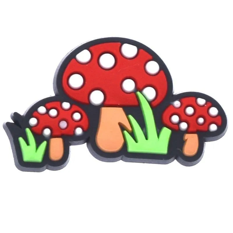 Mini Red Spotmushrooms Shoe Charm