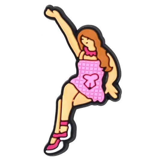 Dancing Girl Barbie Shoe Charm