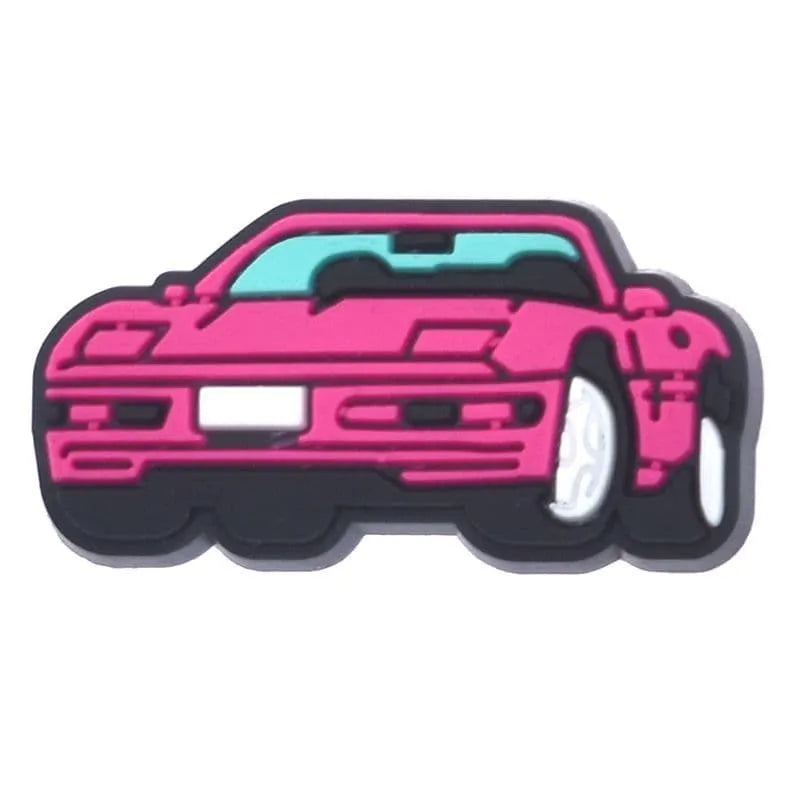 Pink Car Barbie Shoe Charm